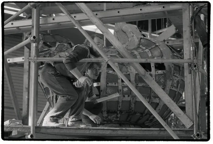 Framed Print : French Artisans Making a New Torch for the Statue of Liberty Framed Print : French Artisans Making a New Torch for the Statue of Liberty