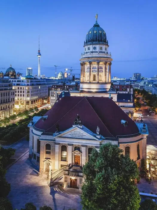 Framed Print : French cathedral at the Gendarmenmarkt, Berlin, Germany