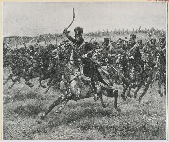 Framed Print : French Cavalry Scene