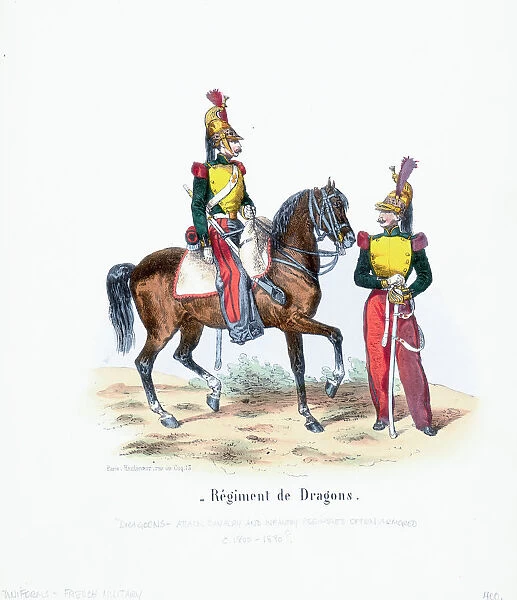 French Dragoons Cavalry and Infantry