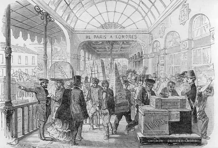 Framed Print : French Exhibits In Transit Framed Print : French Exhibits In Transit