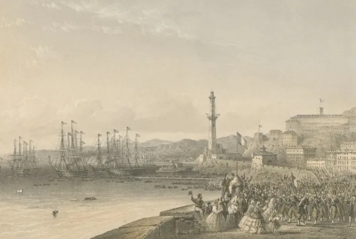 Framed Print : French In Genoa Framed Print : French In Genoa
