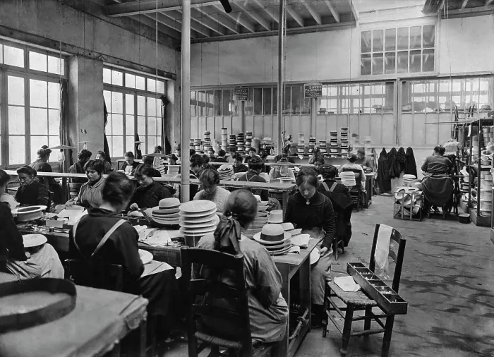 Framed Print : French Hat Manufacturer Framed Print : French Hat Manufacturer