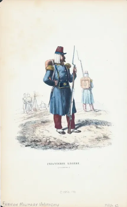 Framed Print : French Military Uniform, Algerian National Guard Framed Print : French Military Uniform, Algerian National Guard