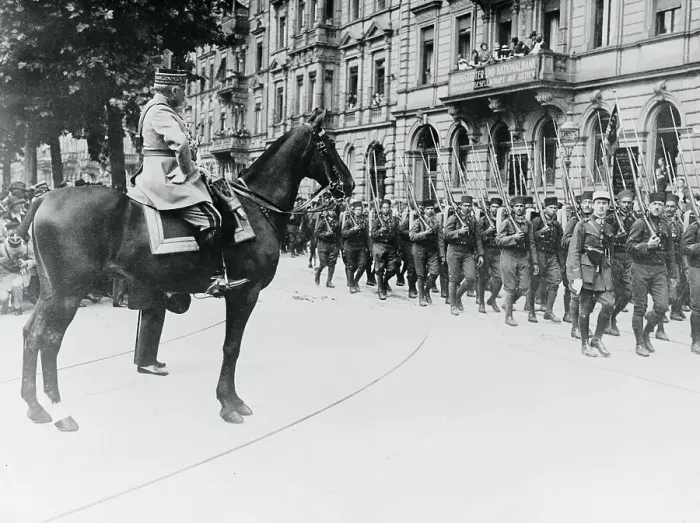 Framed Print : French Occupational Troops Leaving Germany Framed Print : French Occupational Troops Leaving Germany