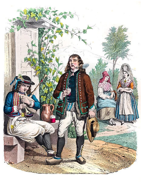 French peasants engraving 1853