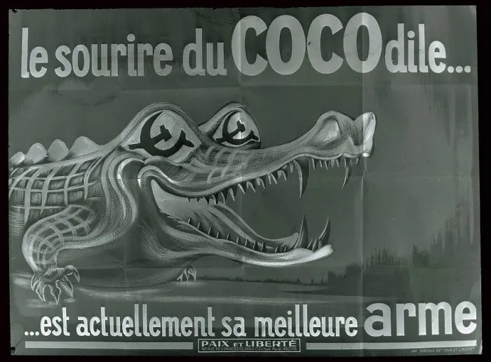 Framed Print : A French Poster of a Crocodile Framed Print : A French Poster of a Crocodile
