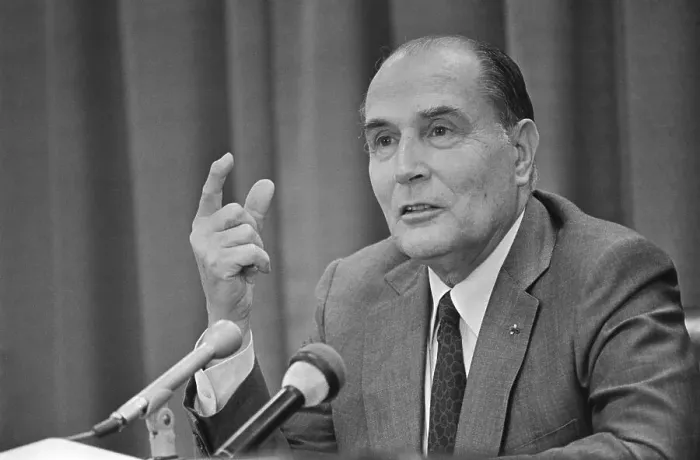Framed Print : French President Francois Mitterrand Framed Print : French President Francois Mitterrand