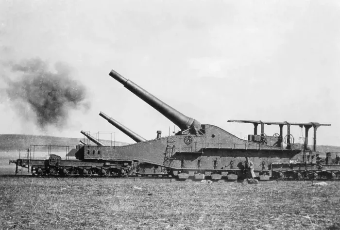 Framed Print : French Railway Guns Firing Framed Print : French Railway Guns Firing