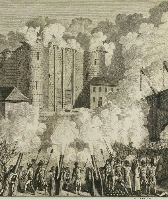 Framed Print : French Revolution. First attack on the Bastille, 14 July 1789, France, Historical, digitally restored reproduction from a 19th century original Framed Print : French Revolution. First attack on the Bastille, 14 July 1789, France, Historical, digitally restored reproduction from a 19th century original