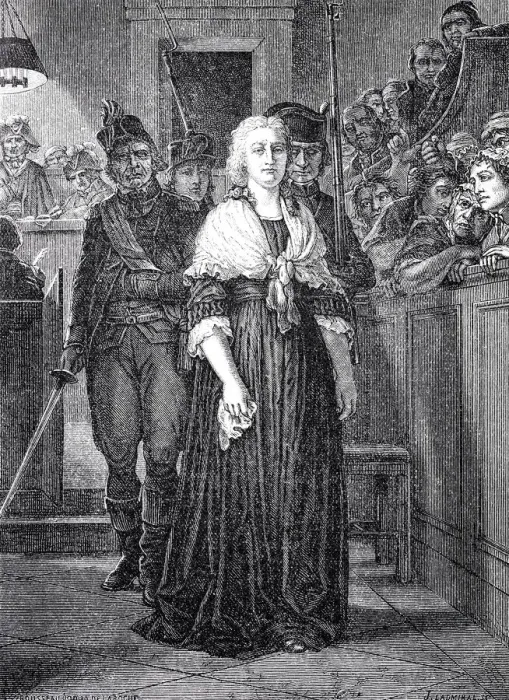 Framed Print : French revolution: Marie Antoinette after her conviction