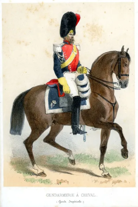 Framed Print : French soldiers of the 19th century Framed Print : French soldiers of the 19th century