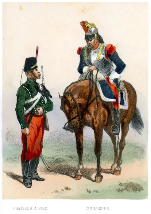 Framed Print : French soldiers of the 19th century Framed Print : French soldiers of the 19th century