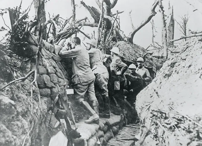 Framed Print : French Soldiers in Trench Screened From Observation Framed Print : French Soldiers in Trench Screened From Observation