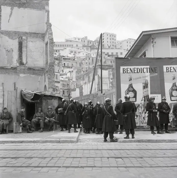 Framed Print : French Troops Guard Entrance To Casbah Framed Print : French Troops Guard Entrance To Casbah