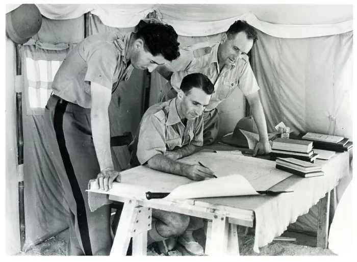 Framed Print : French Unit Commander In Conference Framed Print : French Unit Commander In Conference