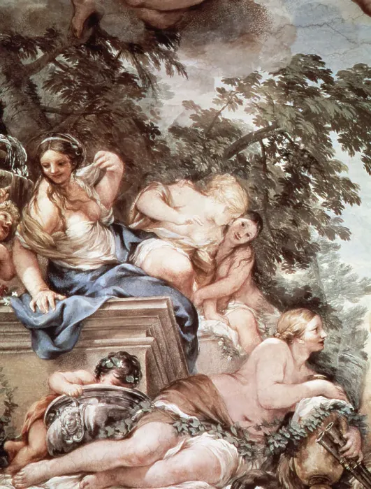 Framed Print : Detail of Fresco in the Hall of Venus Framed Print : Detail of Fresco in the Hall of Venus