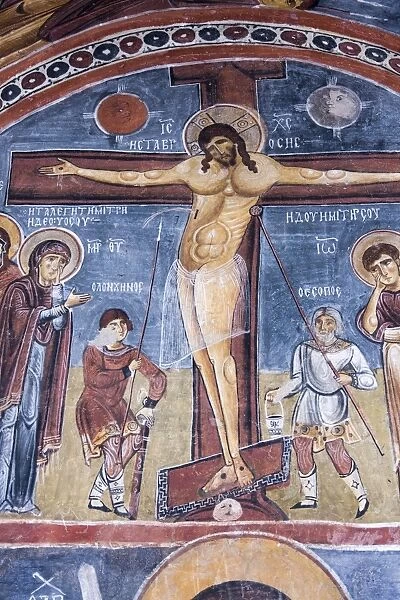 Fresco of Jesus Christ on the cross