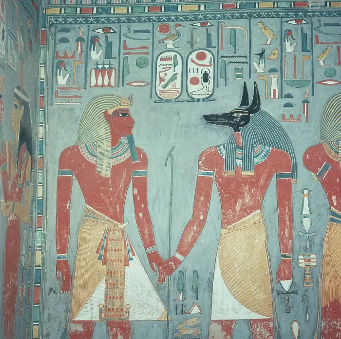 Framed Print : Fresco In The Tomb Of Horemheb Framed Print : Fresco In The Tomb Of Horemheb