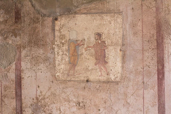Frescoes. Caupona. Osteria della Via di Mercurio. Pompeii. Naples