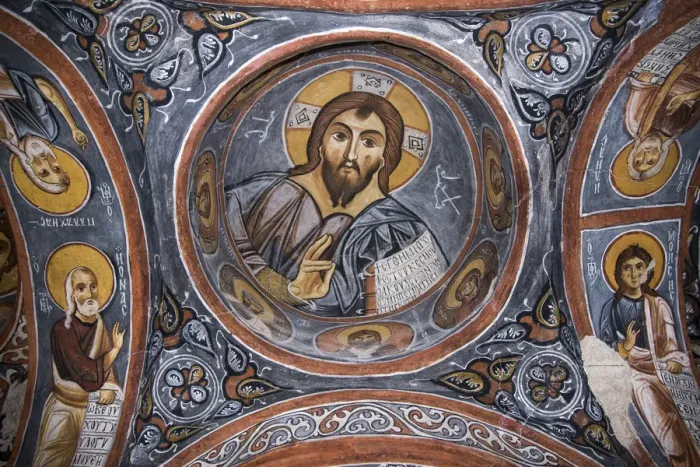 Framed Print : Frescos of Karaklin (Dark) Church Framed Print : Frescos of Karaklin (Dark) Church