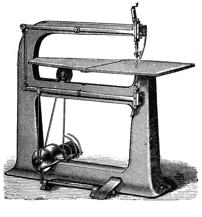 Framed Print : Fretsaw machine Framed Print : Fretsaw machine