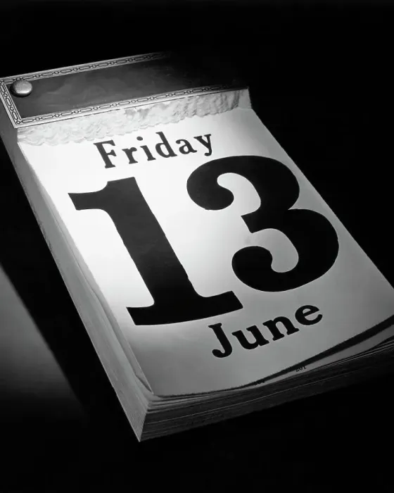 Framed Print : Friday the 13th Page on Desk Calendar Framed Print : Friday the 13th Page on Desk Calendar