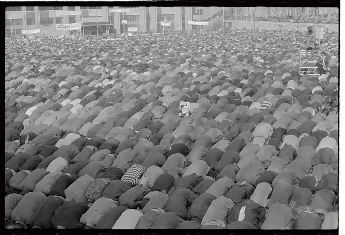 Framed Print : Friday Prayer Meeting Framed Print : Friday Prayer Meeting
