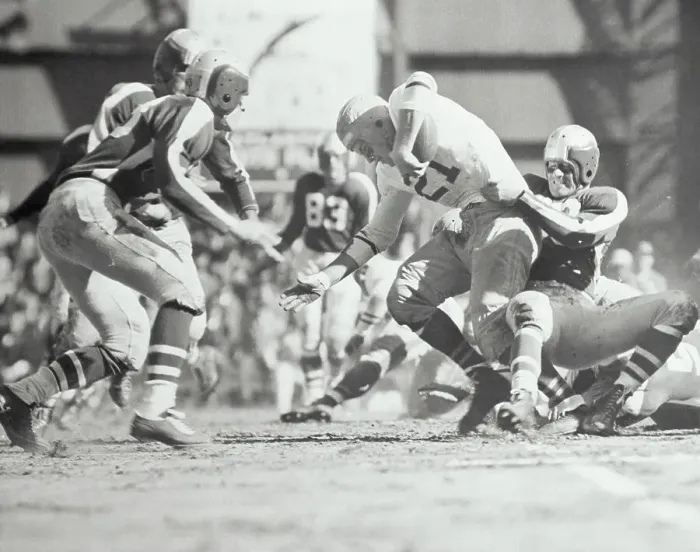 Framed Print : Friedman Sacking Quarterback Framed Print : Friedman Sacking Quarterback