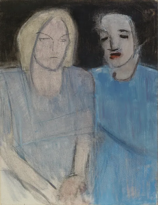 Framed Print : Friends, 1942-1945. Creator: Helene Schjerfbeck Framed Print : Friends, 1942-1945. Creator: Helene Schjerfbeck