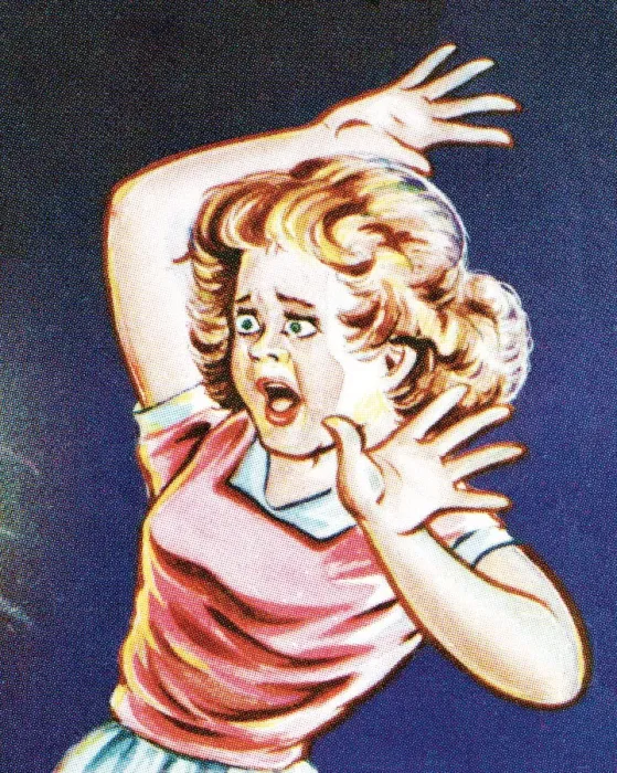 Framed Print : Frightened girl Framed Print : Frightened girl