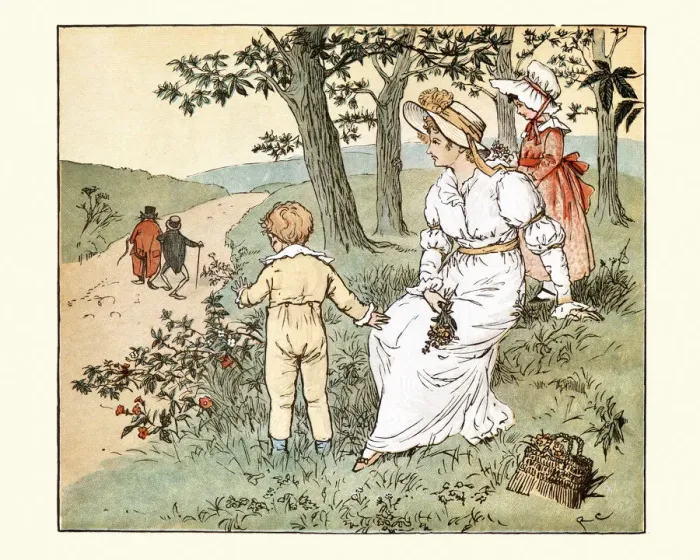 Framed Print : Frog He Would A-Wooing Go, Randolph Caldecott, childrens nursery rhyme Framed Print : Frog He Would A-Wooing Go, Randolph Caldecott, childrens nursery rhyme