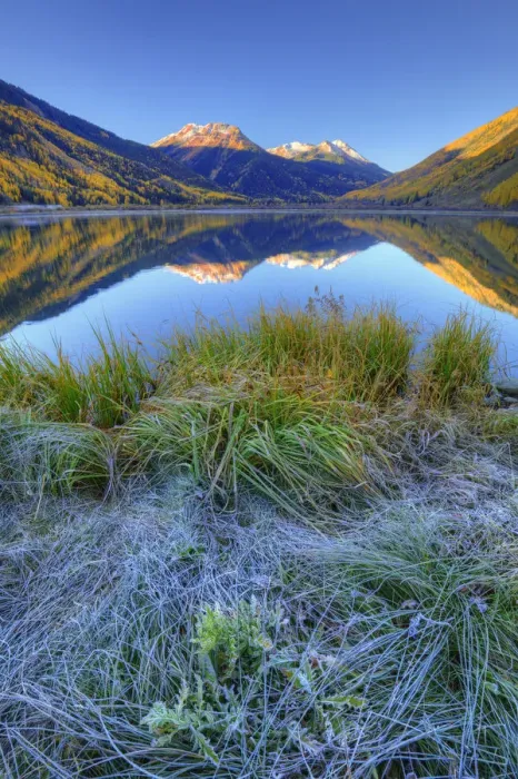 Framed Print : Frosty morning at Crystal Lake, San Juan Mountains, Colorado, USA Framed Print : Frosty morning at Crystal Lake, San Juan Mountains, Colorado, USA