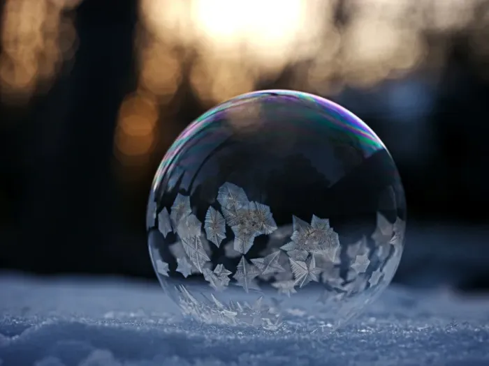Framed Print : Frozen Bubble Framed Print : Frozen Bubble