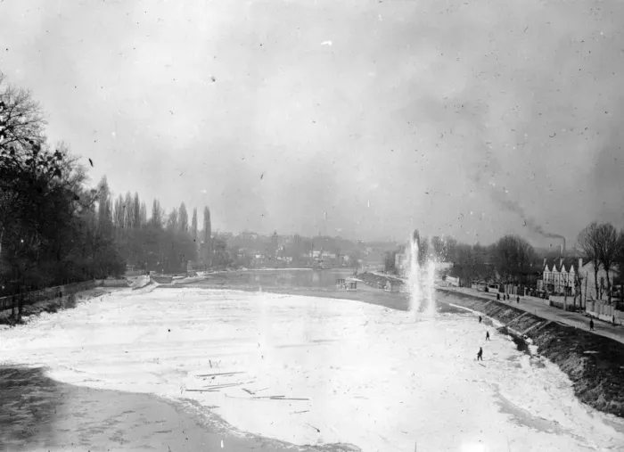 Framed Print : Frozen River Framed Print : Frozen River