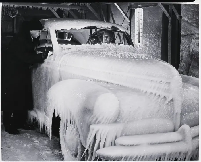 Framed Print : Frozen Studebaker Framed Print : Frozen Studebaker