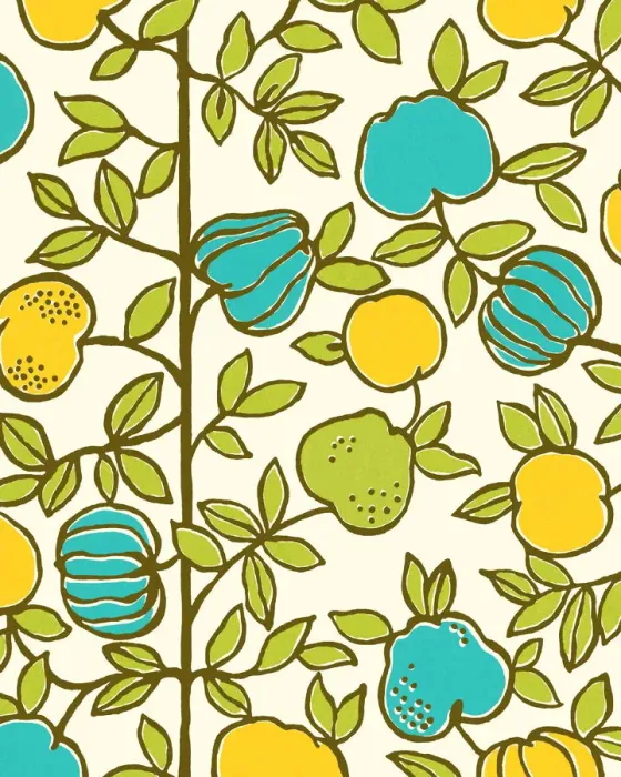 Framed Print : Fruit and Leaf Pattern Framed Print : Fruit and Leaf Pattern