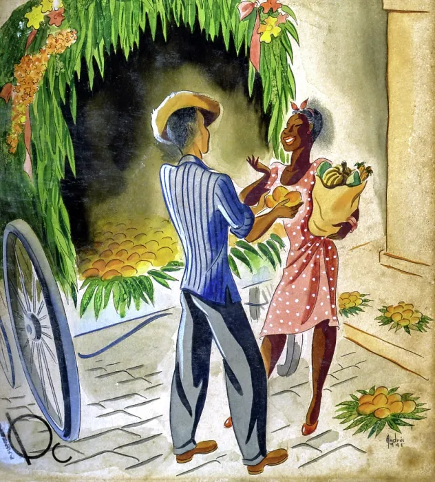 Framed Print : Fruit Seller Framed Print : Fruit Seller