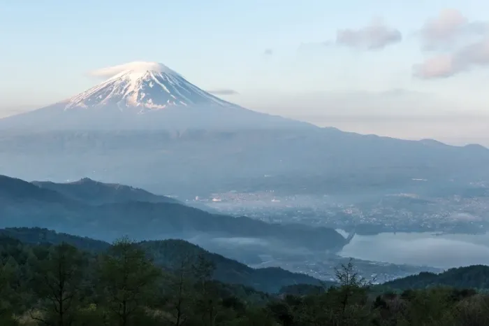 Framed Print : Fuji and Lake Kawaguchi