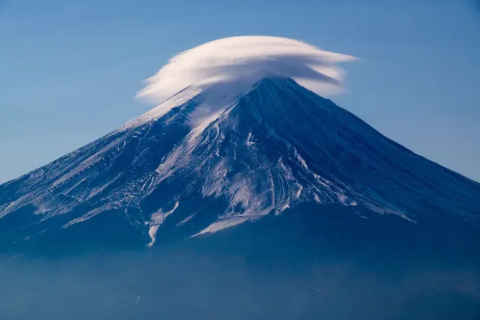 Framed Print : Fuji summit of the lens clouds Framed Print : Fuji summit of the lens clouds