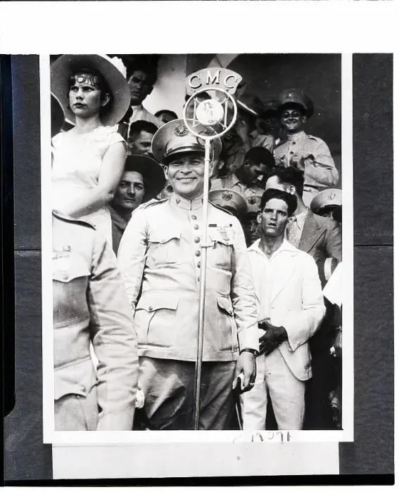 Framed Print : Fulgencio Batista Gives Radio Address Framed Print : Fulgencio Batista Gives Radio Address