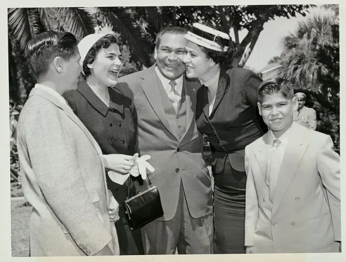 Framed Print : Fulgencio, Marta, Roberto, Adelida, and Jose Batista Smiling Framed Print : Fulgencio, Marta, Roberto, Adelida, and Jose Batista Smiling