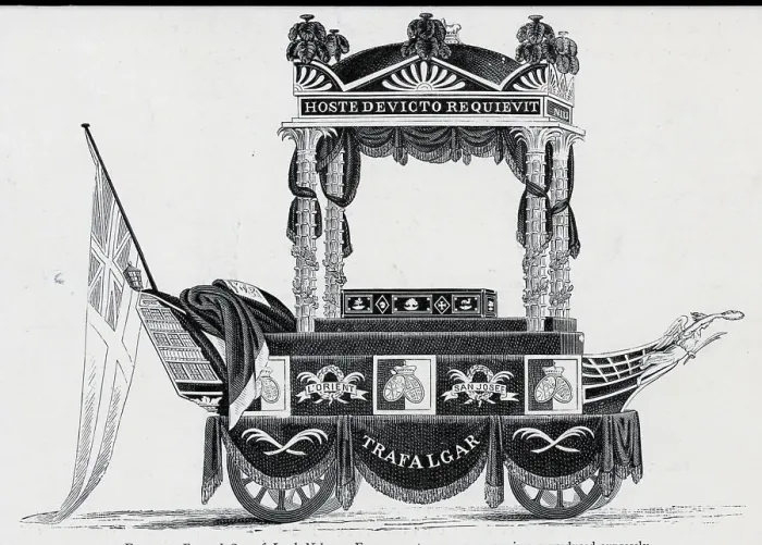 Framed Print : Funeral Car Of Lord Nelson Framed Print : Funeral Car Of Lord Nelson