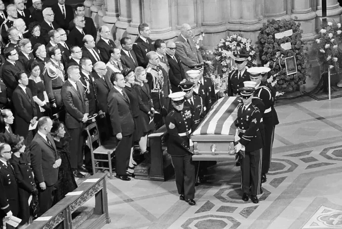 Framed Print : Funeral of Dwight Eisenhower Framed Print : Funeral of Dwight Eisenhower