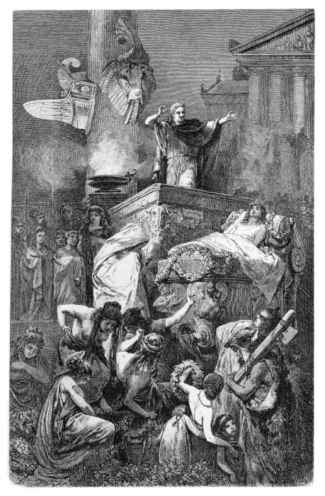 Framed Print : The Funeral Oration for a Fallen Roman Hero, 1st Century BC Framed Print : The Funeral Oration for a Fallen Roman Hero, 1st Century BC