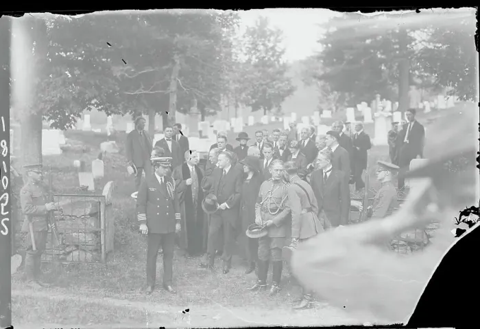 Framed Print : Funeral of President Coolidge's Son Framed Print : Funeral of President Coolidge's Son