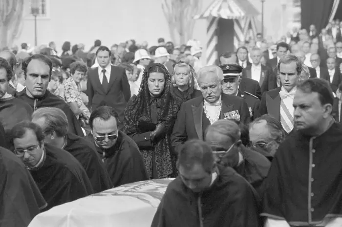 Framed Print : Funeral of Princess Grace Framed Print : Funeral of Princess Grace