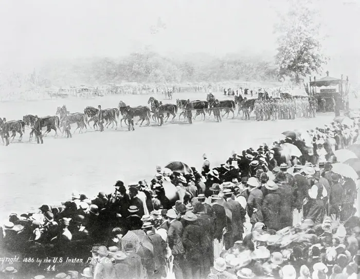Framed Print : Funeral Procession at Grant's Funeral Framed Print : Funeral Procession at Grant's Funeral
