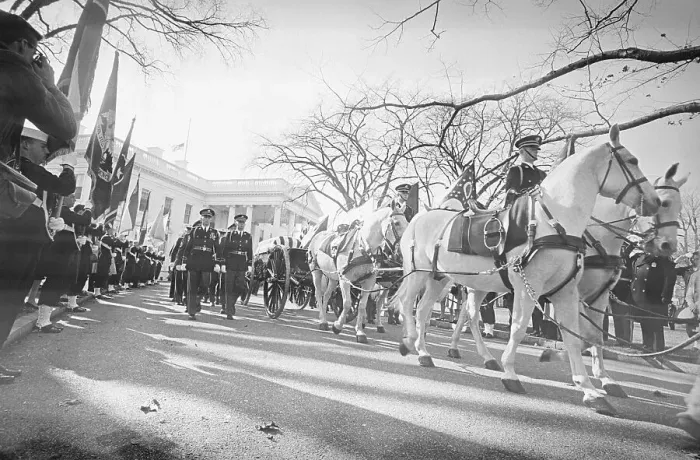 Framed Print : Funeral Procession For John F. Kennedy