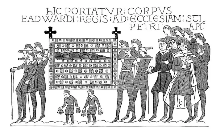 Framed Print : Funeral of St. Edward the Confessor Framed Print : Funeral of St. Edward the Confessor